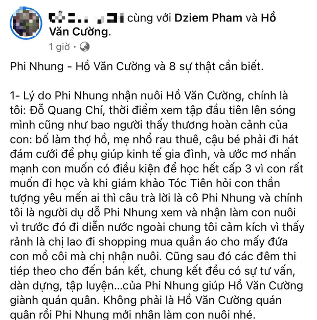 Văn Mai Hương là người góp phần giúp Hồ Văn Cường gặp được mẹ nuôi Phi Nhung - Ảnh 1. Văn Mai Hương là người góp phần giúp Hồ Văn Cường gặp được mẹ nuôi Phi Nhung - Ảnh 1.