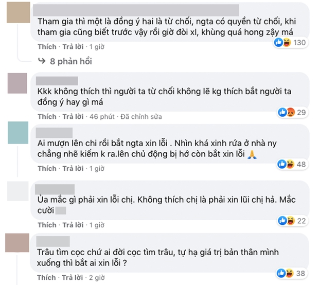 Netizen phản ứng trước yêu cầu xin lỗi từ nữ chính bị phũ ở show tỏ tình: Ủa mắc gì phải xin lỗi? - Ảnh 2. Netizen phản ứng trước yêu cầu xin lỗi từ nữ chính bị phũ ở show tỏ tình: Ủa mắc gì phải xin lỗi? - Ảnh 2.