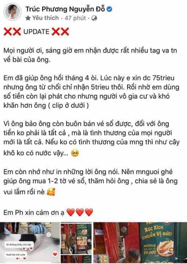 Xúc động câu chuyện ông lão bán vé số câm điếc chăm chút cho chú chó cưng đủ đầy không thiếu thứ gì - Ảnh 5.