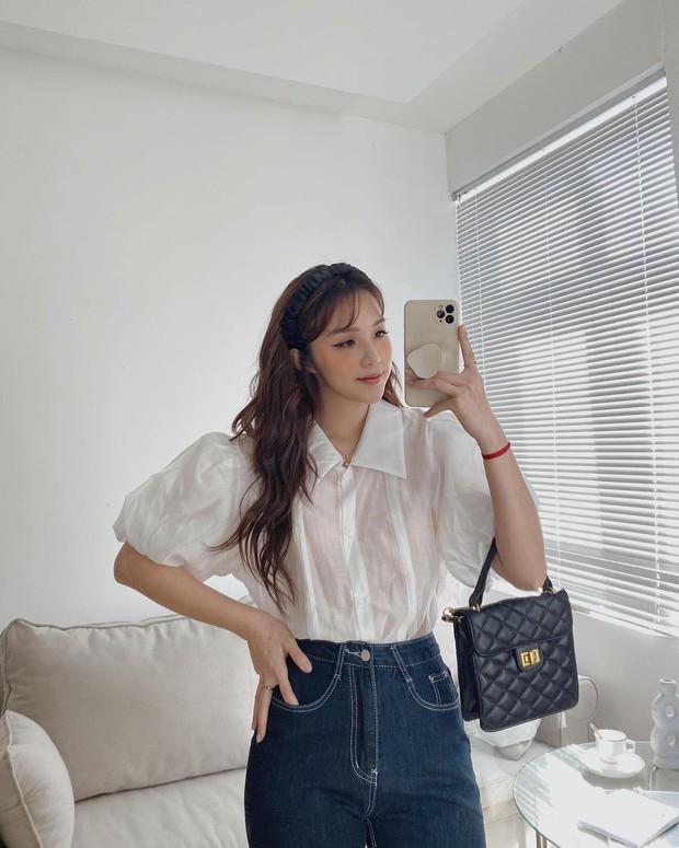 Jisoo xinh xắn với áo blouse 1 triệu, có nhiều mẫu na ná giá chỉ vài trăm bạn dư sức “múc” - Ảnh 6.