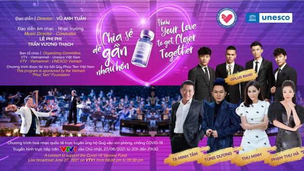 Thu Minh, Tùng Dương và dàn nghệ sĩ sẽ cùng góp mặt trong đêm hòa nhạc trực tuyến kết nối 5 châu ủng hộ Quỹ vaccine Covid-19 - Ảnh 1. Thu Minh, Tùng Dương và dàn nghệ sĩ sẽ cùng góp mặt trong đêm hòa nhạc trực tuyến kết nối 5 châu ủng hộ Quỹ vaccine Covid-19 - Ảnh 1.