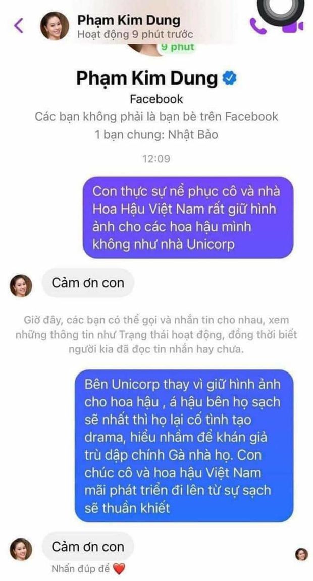 Netizen nhắn tin cho bà trùm hoa hậu Phạm Kim Dung, so sánh kém duyên với dàn Hoa hậu Miss Universe, chính chủ phản ánh ra sao? - Ảnh 2.