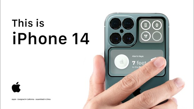 iPhone 13 chưa ra mắt đã xuất hiện hình ảnh iPhone 14 cực dị không khác mấy một chiếc smartphone từ Xiaomi - Ảnh 1.