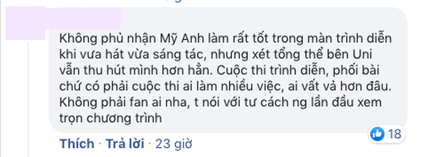 Mỹ Anh được khen nức nở sau màn trình diễn tại The Heroes nhưng lại bị fan Uni5 tràn vào kêu không phục? - Ảnh 4.