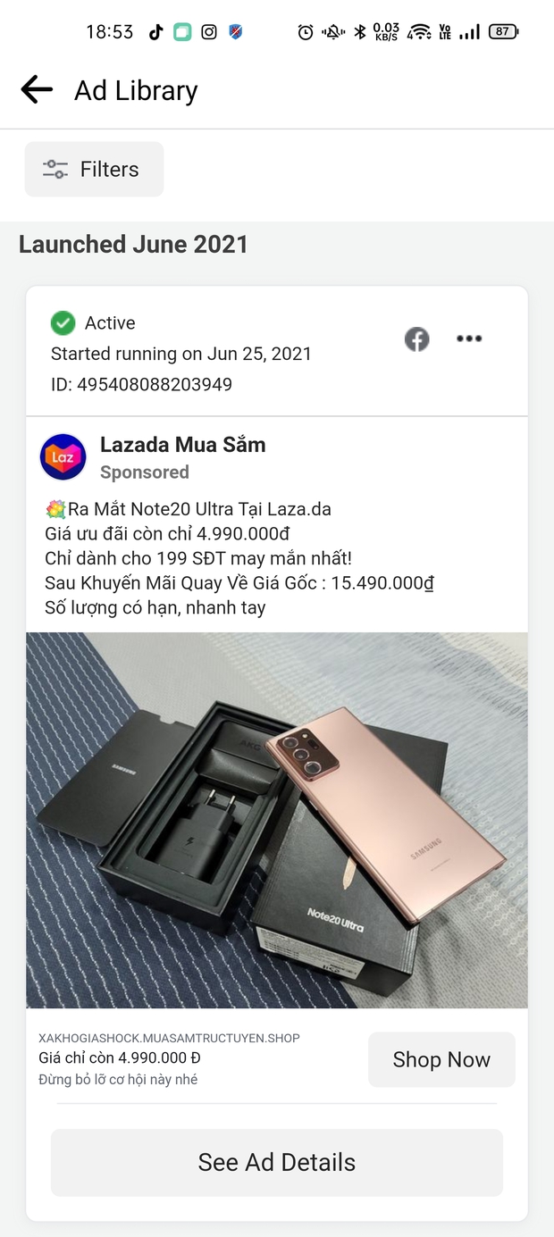 Xuất hiện nhiều trang Facebook lừa đảo giả mạo Lazada bán hàng giá rẻ, người dùng cần hết sức cảnh giác - Ảnh 3.