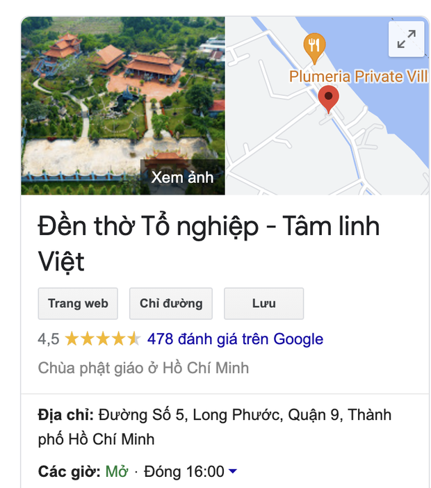 Đền thờ Tổ nghiệp của NS Hoài Linh trên ứng dụng Google Maps bị đổi tên thành Trung tâm từ thiện 14 tỷ? - Ảnh 5.