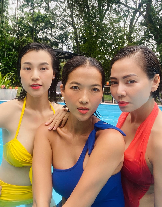 Đại chiến bikini đỏ - vàng - xanh: Thu Minh lấp ló 3 vòng cực bốc nhưng có lép vế trước 2 cô em Bằng Lăng - Hoàng Oanh? - Ảnh 3.