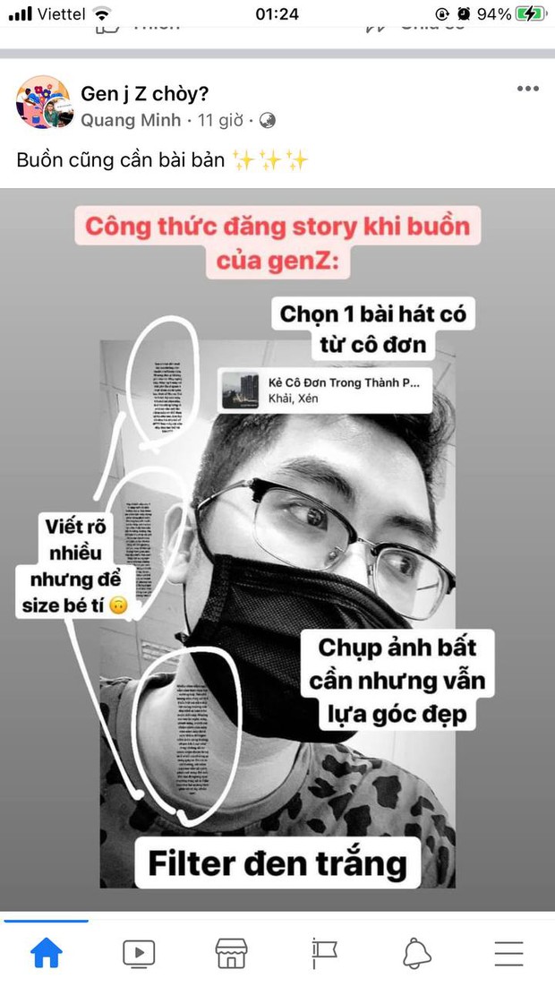 Cộng đồng phát sốt với công thức up story lúc tâm trạng... cực kỳ bài bản của Gen Z, chuẩn không cần chỉnh - Ảnh 1.