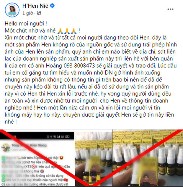 HHen Niê bức xúc lên tiếng, cầu cứu khán giả vì bị lợi dụng hình ảnh để quảng cáo thuốc nhạy cảm - Ảnh 4. HHen Niê bức xúc lên tiếng, cầu cứu khán giả vì bị lợi dụng hình ảnh để quảng cáo thuốc nhạy cảm - Ảnh 4.