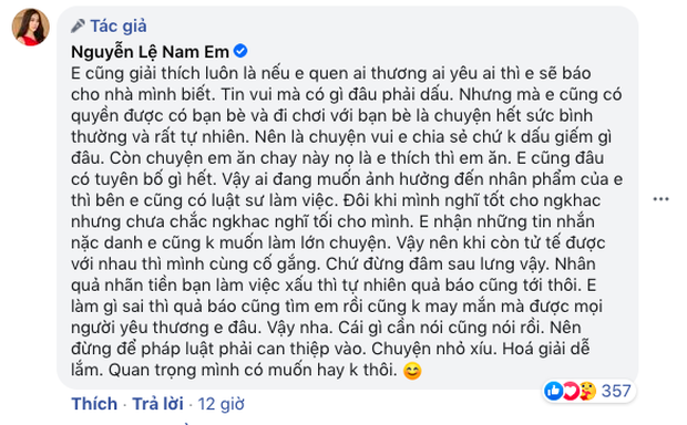 Nam Em bức xúc vì bị tung tin yêu bạn thân đã có bồ, nhận nhiều tin nhắn nặc danh và tuyên bố: Đừng để pháp luật can thiệp vào! - Ảnh 6. Nam Em bức xúc vì bị tung tin yêu bạn thân đã có bồ, nhận nhiều tin nhắn nặc danh và tuyên bố: Đừng để pháp luật can thiệp vào! - Ảnh 6.