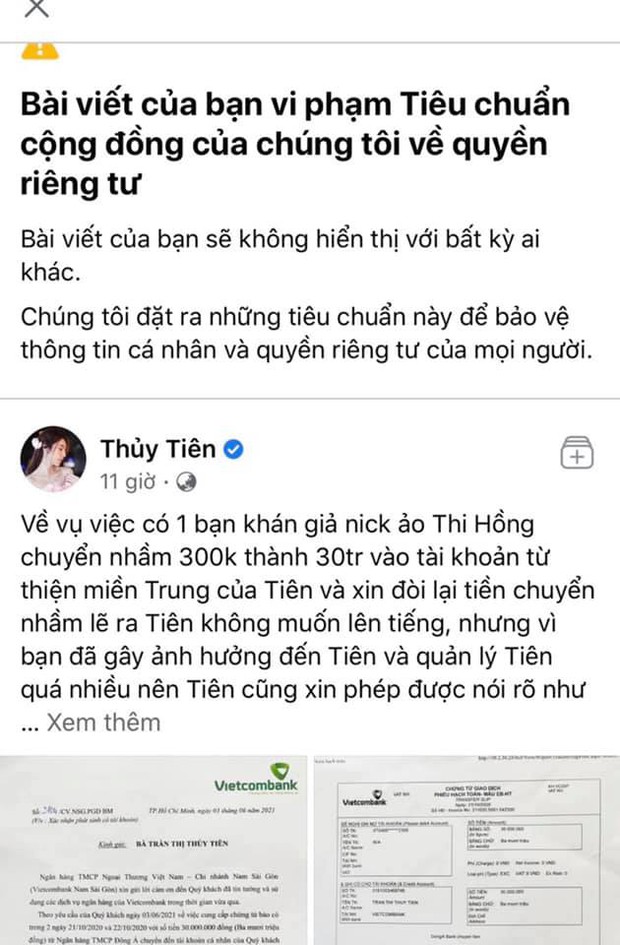 Thuỷ Tiên chính thức xin lỗi vị khán giả chuyển nhầm 30 triệu từ thiện, nhận lỗi sai sót và đã trả lại tiền - Ảnh 4.