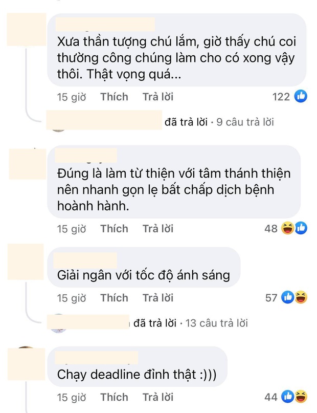 Khán giả đồng loạt yêu cầu NS Hoài Linh làm 1 việc sau khi ekip giải ngân xong 15,2 tỷ đồng quỹ cứu trợ miền Trung - Ảnh 6. Khán giả đồng loạt yêu cầu NS Hoài Linh làm 1 việc sau khi ekip giải ngân xong 15,2 tỷ đồng quỹ cứu trợ miền Trung - Ảnh 6.