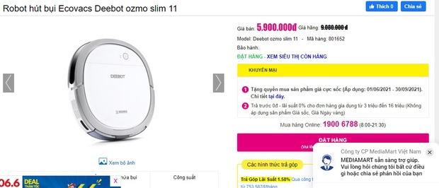 Robot hút bụi đang sale ầm ầm: Từ 3,9 triệu sắm ngay được 1 chú hàng xịn - Ảnh 5. Robot hút bụi đang sale ầm ầm: Từ 3,9 triệu sắm ngay được 1 chú hàng xịn - Ảnh 5.