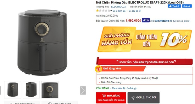 Hóng ngay loạt nồi chiên không dầu đang sale sập sàn: 690k đã sắm được loại khủng 4 lít - Ảnh 9.