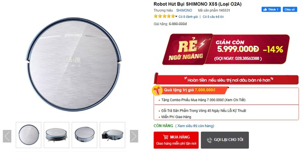 Robot hút bụi đang sale ầm ầm: Từ 3,9 triệu sắm ngay được 1 chú hàng xịn - Ảnh 9. Robot hút bụi đang sale ầm ầm: Từ 3,9 triệu sắm ngay được 1 chú hàng xịn - Ảnh 9.