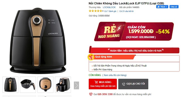 Hóng ngay loạt nồi chiên không dầu đang sale sập sàn: 690k đã sắm được loại khủng 4 lít - Ảnh 11.
