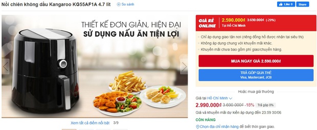 Hóng ngay loạt nồi chiên không dầu đang sale sập sàn: 690k đã sắm được loại khủng 4 lít - Ảnh 19.