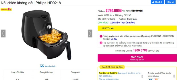 Hóng ngay loạt nồi chiên không dầu đang sale sập sàn: 690k đã sắm được loại khủng 4 lít - Ảnh 21.
