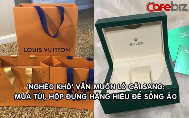 Góc dành cho người nghèo nhưng muốn khoe giàu: Có cả một thị trường sôi động bán túi, hộp đựng hàng hiệu, vỏ chai nước hoa... phục vụ sống ảo - Ảnh 1.