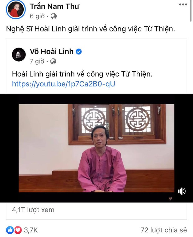 Cát Phượng bật khóc, con trai và dàn sao đồng loạt đăng status sau khi NS Hoài Linh trần tình lùm xùm 15,4 tỷ từ thiện - Ảnh 4.