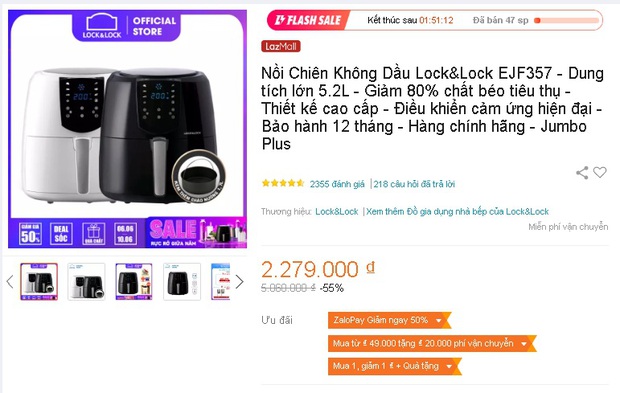Hóng ngay loạt nồi chiên không dầu đang sale sập sàn: 690k đã sắm được loại khủng 4 lít - Ảnh 13.