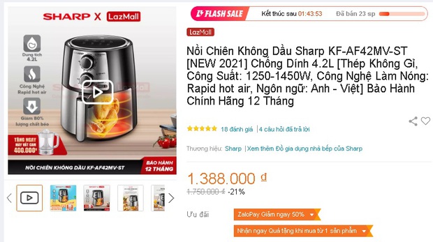 Hóng ngay loạt nồi chiên không dầu đang sale sập sàn: 690k đã sắm được loại khủng 4 lít - Ảnh 7.