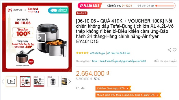 Hóng ngay loạt nồi chiên không dầu đang sale sập sàn: 690k đã sắm được loại khủng 4 lít - Ảnh 17.