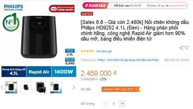 Hóng ngay loạt nồi chiên không dầu đang sale sập sàn: 690k đã sắm được loại khủng 4 lít - Ảnh 15.
