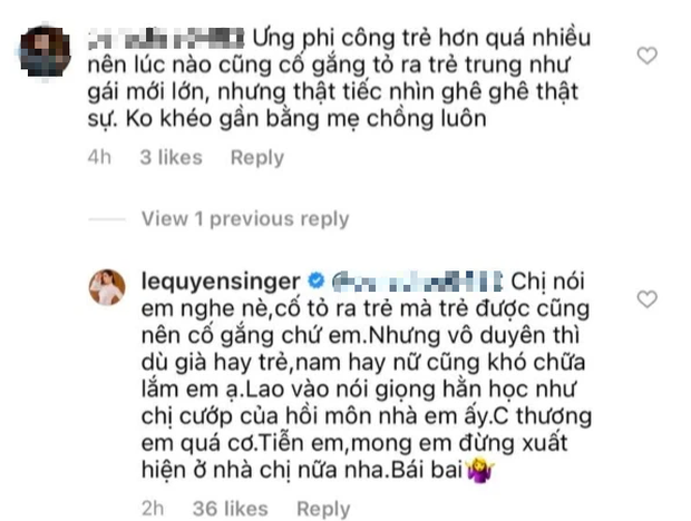 Bị netizen chê cố tỏ ra như gái mới lớn để yêu phi công, Lệ Quyên bức xúc đáp trả gắt luôn! - Ảnh 4.