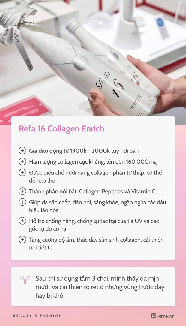 Chăm uống collagen nên da căng bóng mướt mát, cô nàng đưa luôn review chi tiết 5 loại hay sử dụng để chị em cùng tham khảo - Ảnh 3.
