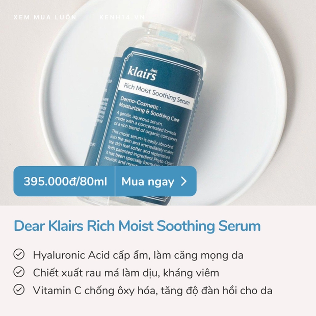 5 serum cấp ẩm căng mướt da tức thì: Loại vài trăm loại tiền triệu, đảm bảo dùng là mê - Ảnh 8. 5 serum cấp ẩm căng mướt da tức thì: Loại vài trăm loại tiền triệu, đảm bảo dùng là mê - Ảnh 8.