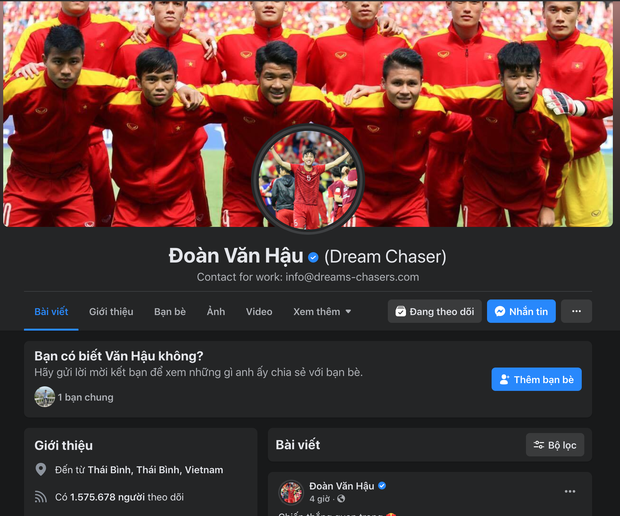Top 5 cầu thủ Việt có lượng người theo dõi khủng nhất trên Facebook, cái tên mlem mlem Đoàn Văn Hậu xếp thứ mấy? - Ảnh 10.