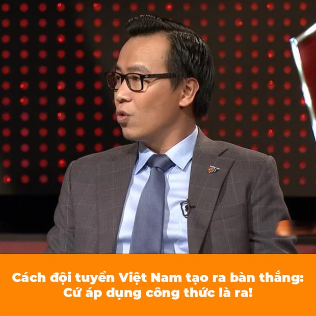 Bình luận về cách đội tuyển Việt Nam tạo ra bàn thắng, BLV Biên Cương nói một câu mà tụi học trò nghe tức không chịu được - Ảnh 1.