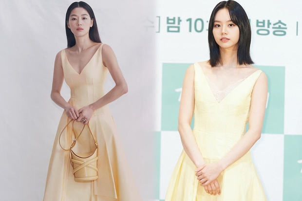 Mợ chảnh Jeon Ji Hyun - Hyeri đụng hàng: Bên lấp ló vòng 1, bên lại ngây thơ e ấp, style nào ăn điểm hơn? - Ảnh 6.