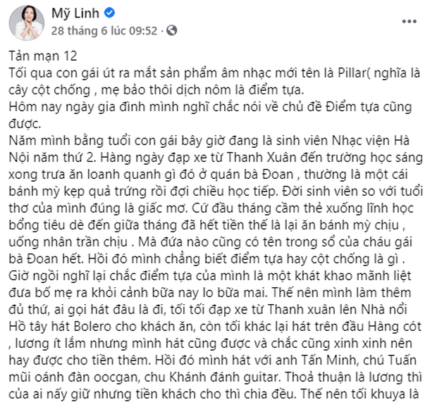 Trưởng Fanclub của Mỹ Anh là đây: FB toàn tâm thư dài viết cho idol, đu trend cover không ngại tuổi tác quá là đáng yêu! - Ảnh 2.
