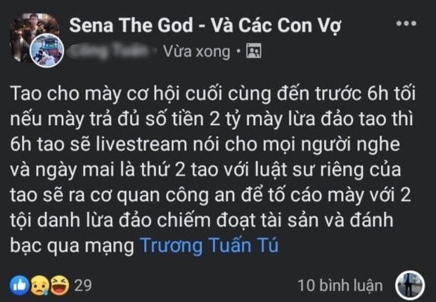 Ngựa quen đường cũ, Sena tiếp tục dính nghi vấn bị tố trốn nợ, con số không dưới 2 tỷ đồng? - Ảnh 3.