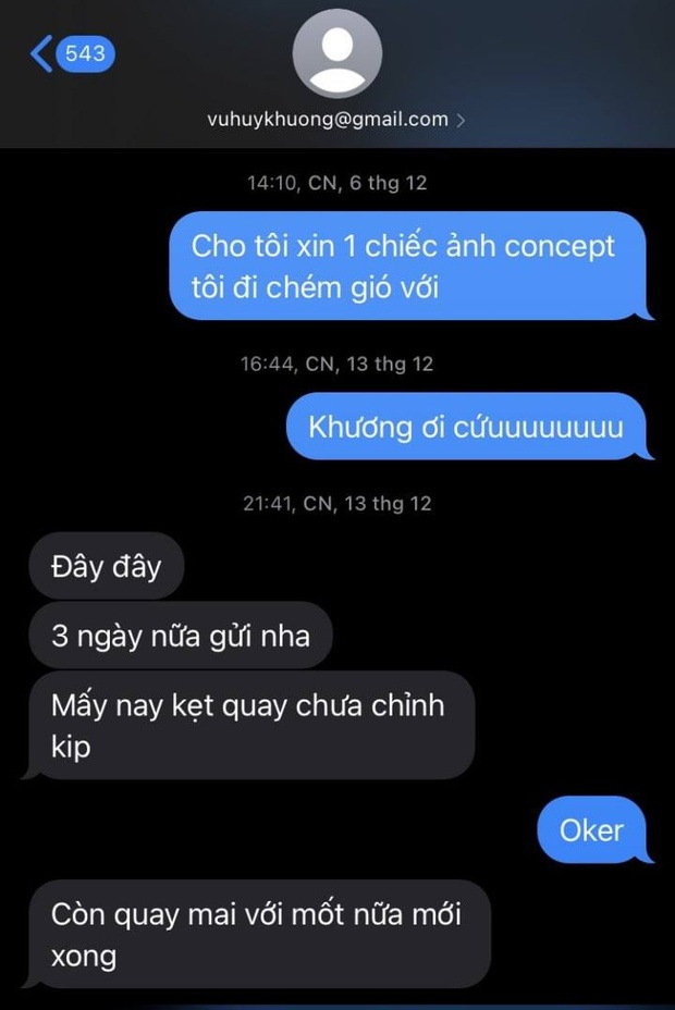 Da LAB đăng bài giải thích, tiếp tục tung tin nhắn chứng minh đạo diễn MV hứa lèo, còn tag thẳng tên thách thức - Ảnh 4. Da LAB đăng bài giải thích, tiếp tục tung tin nhắn chứng minh đạo diễn MV hứa lèo, còn tag thẳng tên thách thức - Ảnh 4.