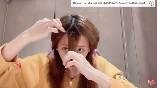 2 thái cực khi tự cắt tóc tại gia: Bảo Thy hack tuổi xuất sắc trong khi Hari Won nhận về cái kết hơi đắng nhẹ - Ảnh 3. 2 thái cực khi tự cắt tóc tại gia: Bảo Thy hack tuổi xuất sắc trong khi Hari Won nhận về cái kết hơi đắng nhẹ - Ảnh 3.