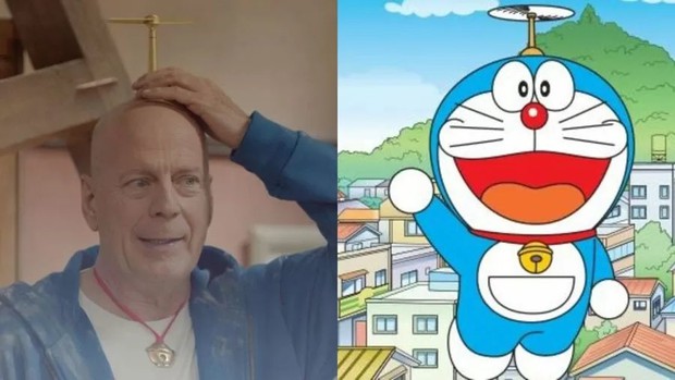 Ông trùm Biệt Đội Đánh Thuê bất ngờ đóng vai... Doraemon, đeo chong chóng tre làm netizen đổ lệ: Sự thật đằng sau là gì? - Ảnh 1.