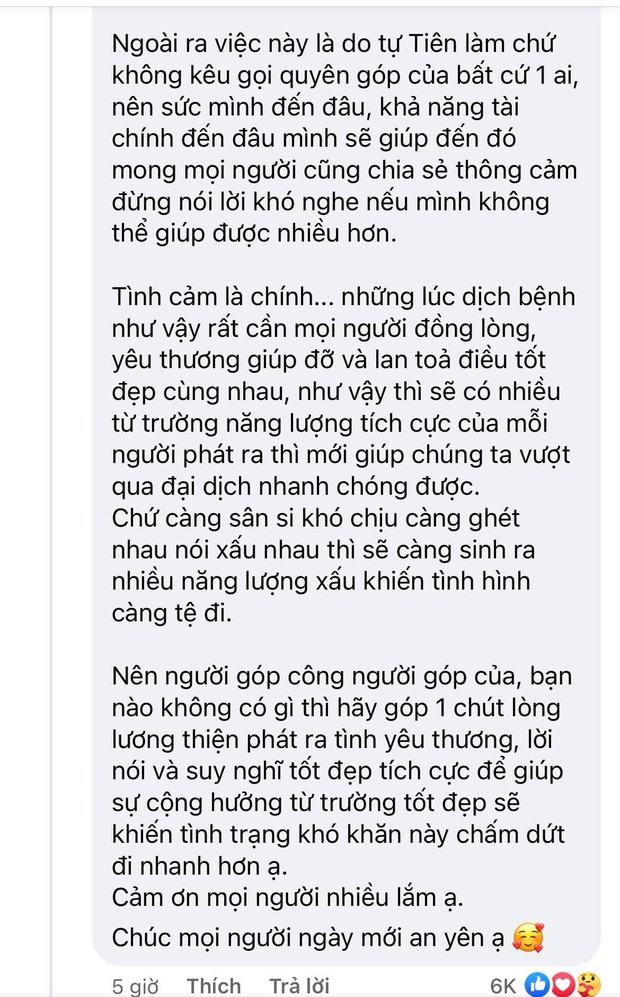 Đóng góp tận 20 tấn gạo từ thiện mùa dịch, Thuỷ Tiên bỗng bị netizen tràn vào Facebook tố phân biệt đối xử - Ảnh 3.