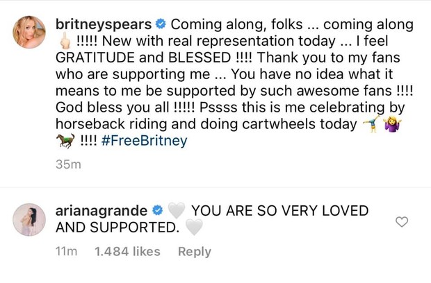 Britney Spears tự tay đăng bài cảm ơn fan, nhắc đến #FreeBritney mà không sợ bị kiểm soát; Ariana Grande lập tức chúc mừng! - Ảnh 3.