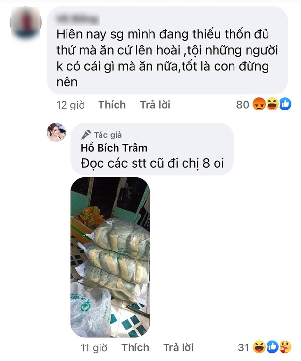 Đăng ảnh mâm cơm gia đình giữa mùa dịch, Hồ Bích Trâm bị netizen xỉa xói, bức xúc đến nỗi làm ngay điều này? - Ảnh 3. Đăng ảnh mâm cơm gia đình giữa mùa dịch, Hồ Bích Trâm bị netizen xỉa xói, bức xúc đến nỗi làm ngay điều này? - Ảnh 3.