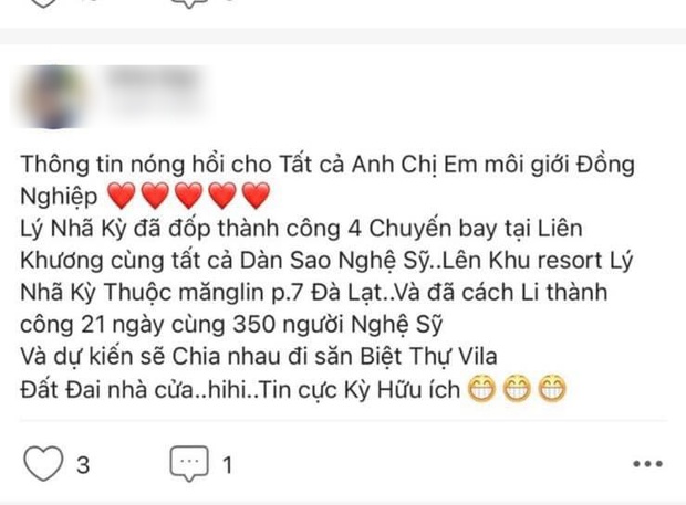 Biến mới: Lý Nhã Kỳ phẫn nộ vì bị tung tin bao 4 chuyến bay đưa 350 nghệ sĩ lên resort Đà Lạt giữa dịch, cơ quan chức năng vào cuộc - Ảnh 2. Biến mới: Lý Nhã Kỳ phẫn nộ vì bị tung tin bao 4 chuyến bay đưa 350 nghệ sĩ lên resort Đà Lạt giữa dịch, cơ quan chức năng vào cuộc - Ảnh 2.