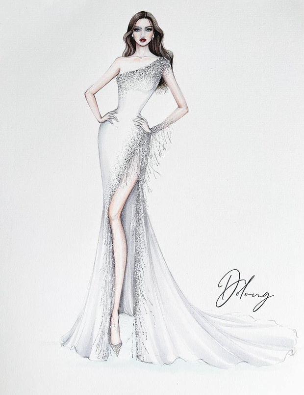 Công bố 5 bản vẽ váy dạ hội cho Hoa hậu Đỗ Thị Hà diện trong Chung kết Miss World, dự sẽ bùng nổ đấu trường quốc tế đây! - Ảnh 5. Công bố 5 bản vẽ váy dạ hội cho Hoa hậu Đỗ Thị Hà diện trong Chung kết Miss World, dự sẽ bùng nổ đấu trường quốc tế đây! - Ảnh 5.