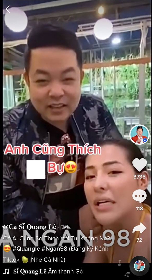 Quang Lê có phát ngôn nhạy cảm khi livestream cạnh Ngân 98, dân tình ùa vào chê kém duyên - Ảnh 1. Quang Lê có phát ngôn nhạy cảm khi livestream cạnh Ngân 98, dân tình ùa vào chê kém duyên - Ảnh 1.
