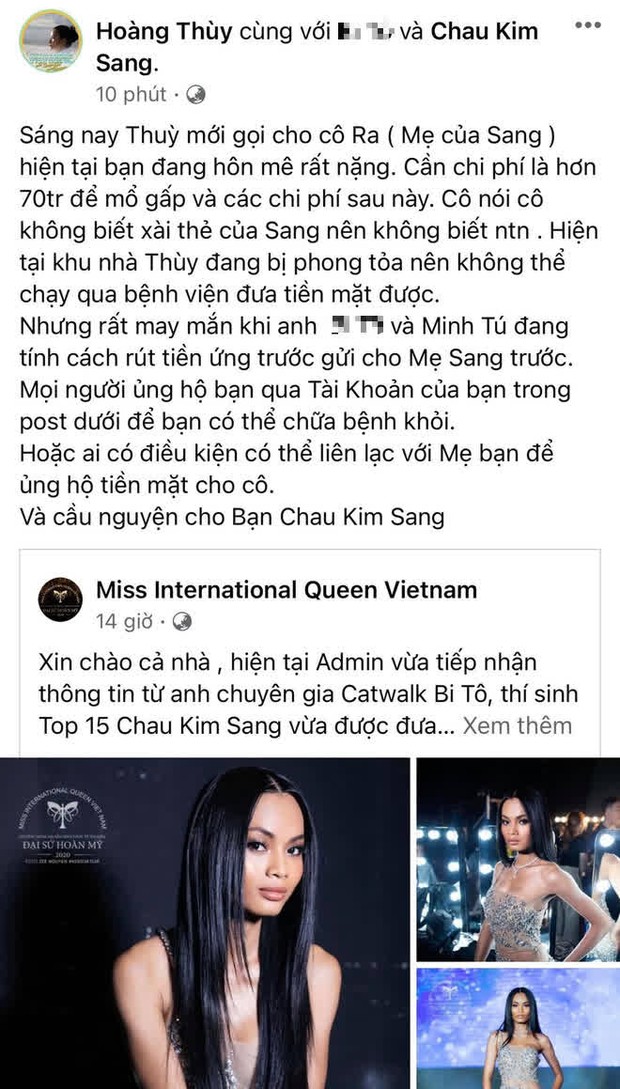 Hoàng Thuỳ hé lộ tình trạng nguy hiểm của Chau Kim Sang khi bị viêm màng não, hiếm hoi nhắc đến Minh Tú sau tin đồn “cạch mặt” - Ảnh 2. Hoàng Thuỳ hé lộ tình trạng nguy hiểm của Chau Kim Sang khi bị viêm màng não, hiếm hoi nhắc đến Minh Tú sau tin đồn “cạch mặt” - Ảnh 2.