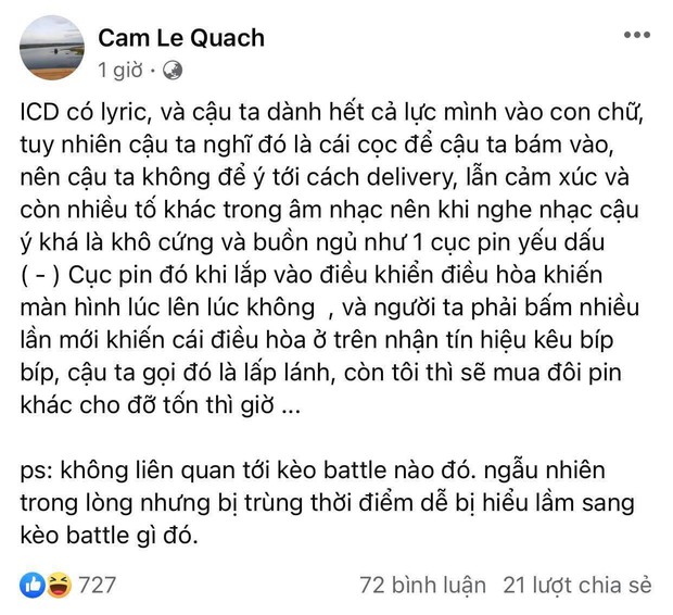 Kimmese bất ngờ nhận xét ICD rap buồn ngủ như cục pin yếu, ẩn ý việc đàn em hoang tưởng khi giành giải Quán quân? - Ảnh 3.