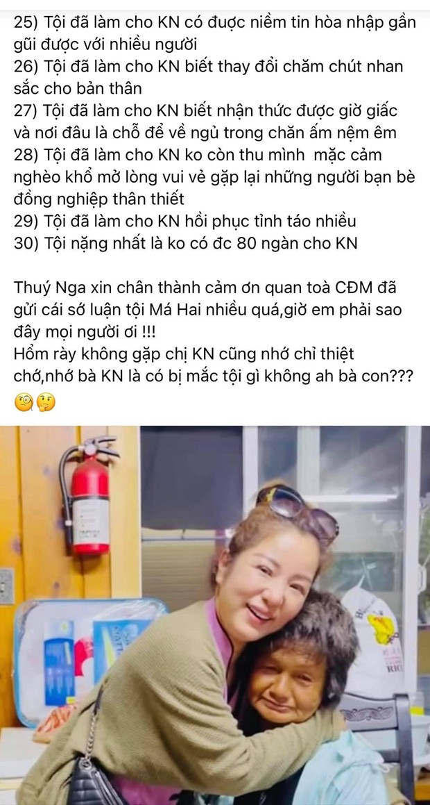 Bị cảnh sát Mỹ mời lên làm việc, Thuý Nga tự liệt kê phạm 30 “tội” khi cưu mang ca sĩ Kim Ngân nhưng sự thật gây xúc động mạnh! - Ảnh 3. Bị cảnh sát Mỹ mời lên làm việc, Thuý Nga tự liệt kê phạm 30 “tội” khi cưu mang ca sĩ Kim Ngân nhưng sự thật gây xúc động mạnh! - Ảnh 3.