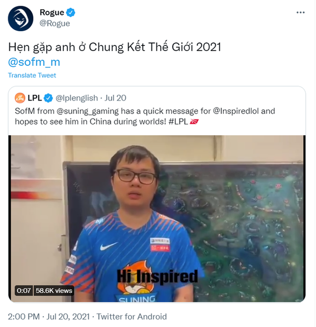 SofM gửi lời tri ân tới fan cuồng ở LEC, team chủ quản đáp lễ bằng tiếng Việt khiến cộng đồng thích thú - Ảnh 2.