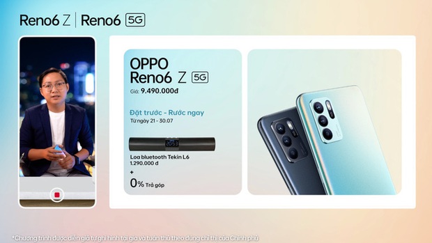 OPPO Reno6/6 Z 5G chính thức ra mắt: Thiết kế Reno Glow ấn tượng, camera nâng cấp, sạc nhanh VOOC đủ cả, giá từ 9.49 triệu - Ảnh 7.